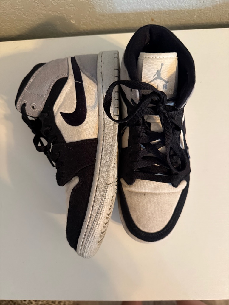 Nike Black And Cream High-Top Sneakers